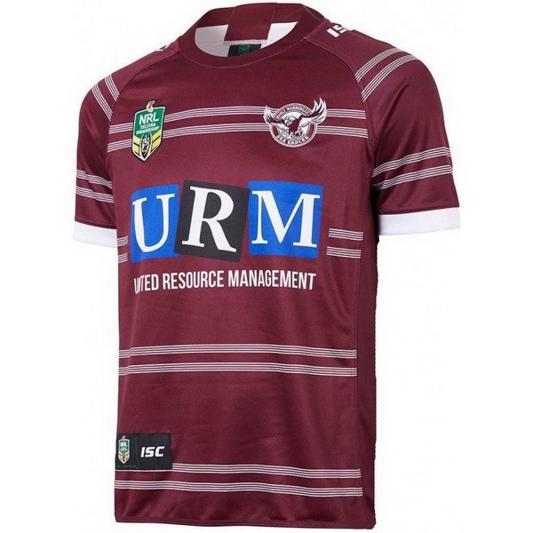 Camiseta Manly Sea Eagles Replica Primera Ropa 2018 Rojo